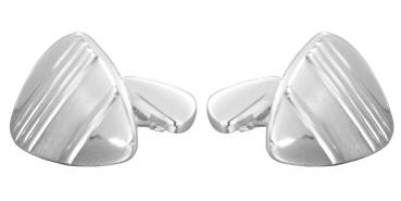 Manschettenknöpfe Silber 925 massiv elegante dreieckige Cufflinks 11,4 gr.