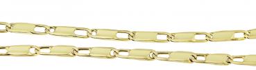 Kette Gold 585 massiv Halskette 50 cm Karabiner 14 Kt. Goldkette 8,8 gr