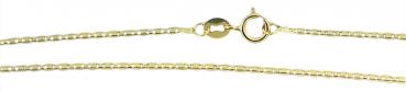 45 cm zarte Goldkette 585 - Kette Gold 14 kt - flache feine Halskette - massiv