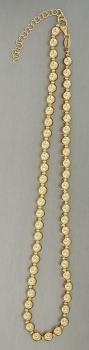 Collier Silber 925 Gold Silberkette 5 mm Perlenkette Kette Kugelkette vergoldet