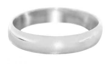 Ring Silber 835 massiv 4 mm breiter Silberring schlichter Bandring Damen