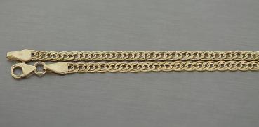 19 cm Goldarmband 333 Armkette funkelnd geschliffen Armband Gold mit Karabiner