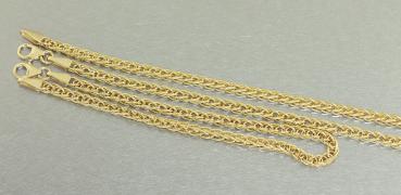 Starke Zopfkette Gold 333 Goldkette geschliffen Armband 45 /50 /19 cm Kette Gold