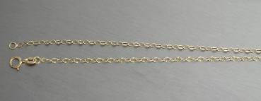 45 / 50 cm feine Goldkette 333 Gliederkette - Halskette geschliffen - Kette Gold