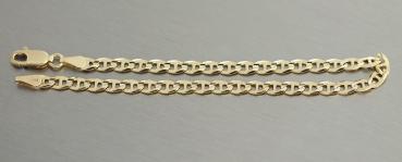 18 / 19 cm massives Armband Gold 585 / 14 kt Goldarmband Armkette mit Karabiner