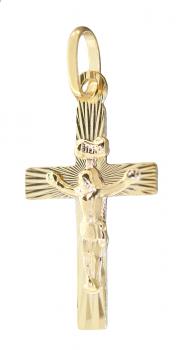 Kleines Kreuz Gold 585 Anhänger Korpus Goldkreuz 14 Kt Kettenanhänger Kommunion